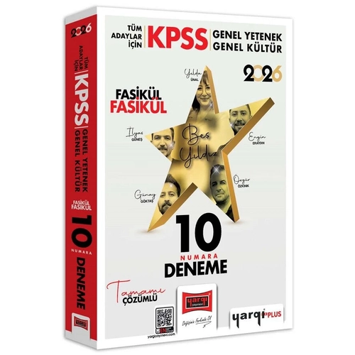 Yarg� 2026 KPSS Genel Yetenek Genel K�lt�r On Numara 5 Y�ld�z 10 Deneme Fasik�l ��z�ml� Yarg� Yay�nlar�