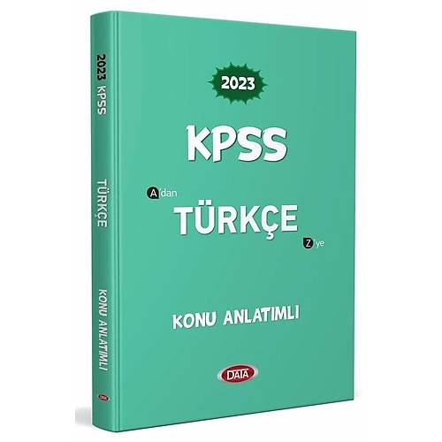 Data Yayınları 2023 KPSS Türkçe Konu Anlatımlı