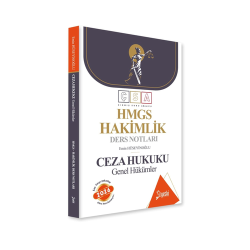 Yetki Yay�nlar� 2026 HMGS Hakimlik Ceza Hukuku Genel H�k�mler Ders Notlar�