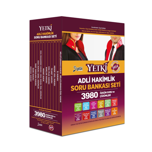 Yetki Yay�nlar� 2026 Adli Hakimlik Soru Bankas� Seti