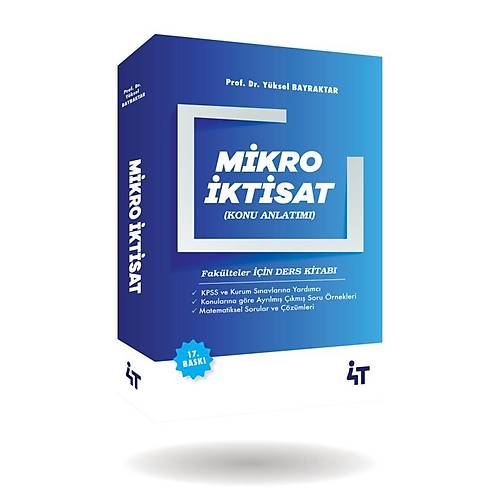 4T Yaynlar KPSS A Grubu Mikro ktisat Konu Anlatm 17. Bask - Yksel Bayraktar 4T Yaynlar