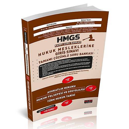 HMGS Kamp Avukatlk Hukuku, Hukuk Felsefesi ve Sosyolojisi, Trk Hukuk Tarihi Soru Bankas Sava Yaynlar Nisan 2025