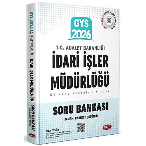 Data 2026 GYS Adalet Bakanl��� �dari ��ler M�d�rl��� Soru Bankas� ��z�ml� G�revde Y�kselme Data Yay�nlar�