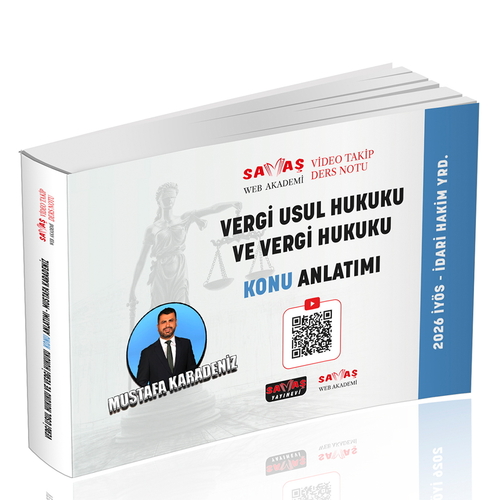 Sava� Yay�nlar� 2026 �Y�S �dari Yarg� Hakimli�i Vergi Usul Hukuku ve Vergi Hukuku Konu Anlat�m� Mustafa Karadeniz