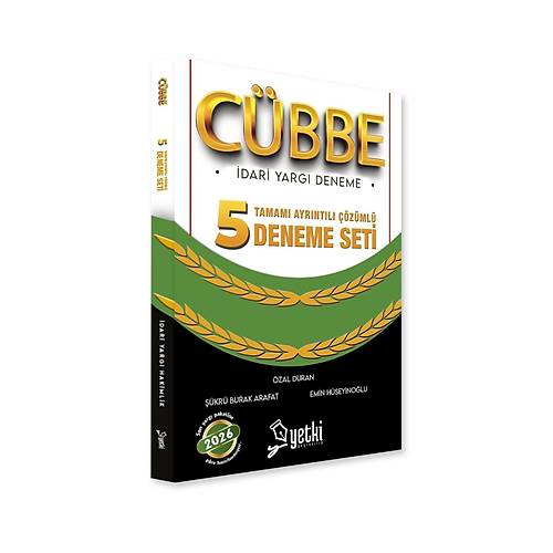 Yetki Yay�nlar� 2026 �dari Hakimlik C�BBE 5 Deneme ��z�ml�
