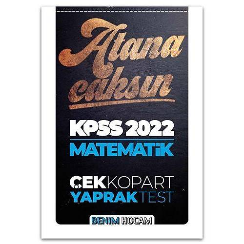 Benim Hocam Yaynlar 2022 KPSS Matematik ek Kopart Yaprak Test