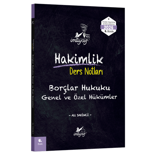 �mtiyaz Bor�lar Hukuku Genel H�k�mler - �zel H�k�mler AL� SAK�NC�