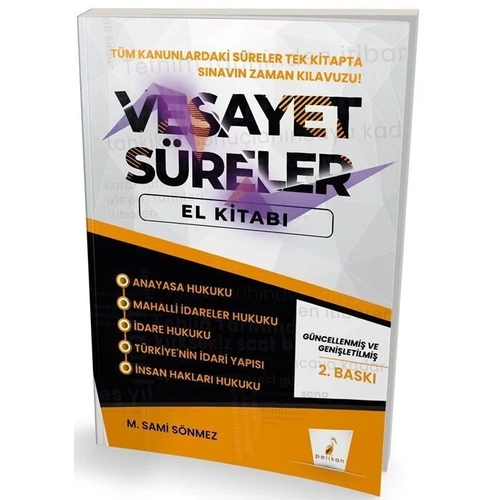 Pelikan VESAYET Kaymakamlk KPSS A Grubu Hakimlik Sreler El Kitab - Sami Snmez Pelikan Yaynlar