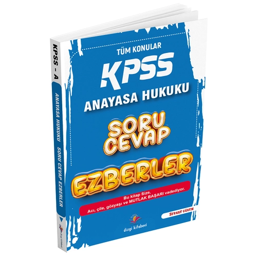 Dizgi Kitap 2026 KPSS A Grubu Anayasa Hukuku Ezberler Soru Cevap - Serhat G�ven Dizgi Kitap