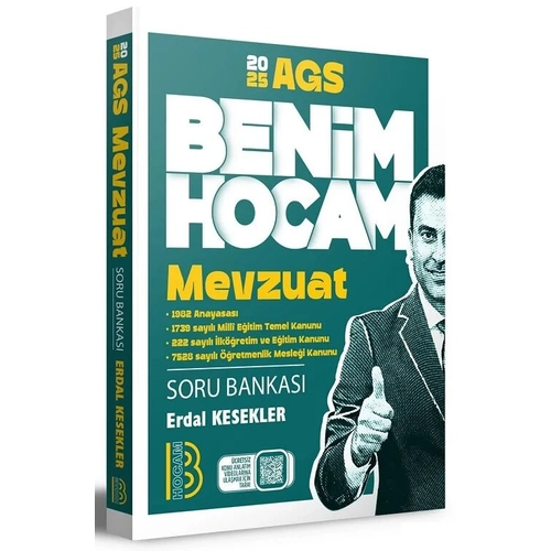 Benim Hocam 2025 MEB-AGS Mevzuat Soru Bankas� ��z�ml� - Erdal Kesekler Benim Hocam Yay�nlar�