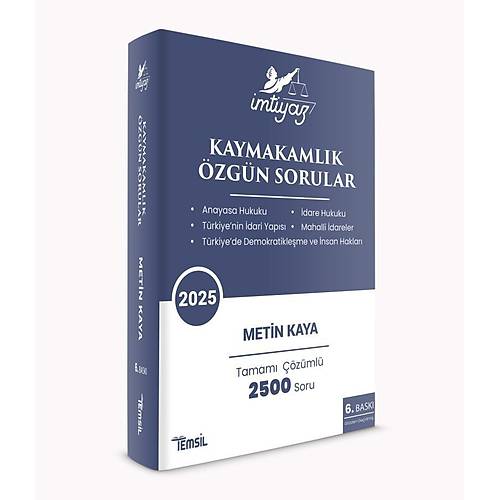 mtiyaz Kaymakamlk zgn Sorular 6. Bask 2025
