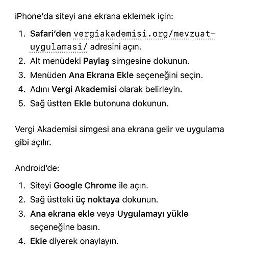 VERG� AKADEM�S� MEVZUAT UYGULAMASI