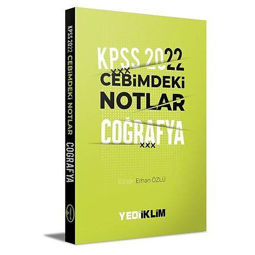 Yediiklim Yaynlar 2022 KPSS Cebimdeki Notlar Corafya Kitap