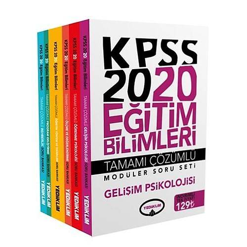 KPSS Eitim Bilimleri Tamam zml Modler Soru Bankas Yediiklim Yaynlar 2020