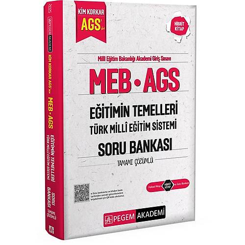 MEB AGS Kim Korkar E�itimin Temelleri T�rk Milli E�itim Sistemi Soru Bankas� Tamam� ��z�ml�