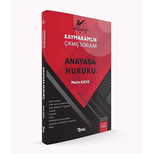 MTYAZ Kaymakamlk km Sorular Anayasa Hukuku Metin Kaya Temsil Kitap