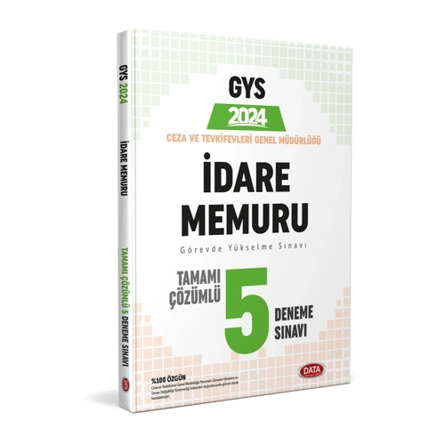 Data Yaynlar 2024 Ceza ve Tevkifevleri dare Memuru GYS Tamam zml 5 Deneme Snav