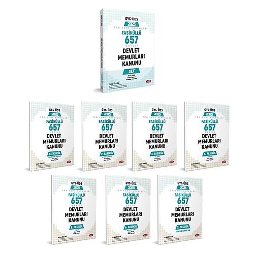 Fasikll 657 Sayl Devlet Memurlar Kanunu Set (Konu zetli Sorular 7 Fasikl)