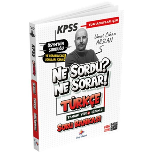 Dizgi Kitap 2026 KPSS T�m Adaylar ��in T�rk�e Ne Sordu Ne Sorar Tamam� Video ��z�ml� Soru Bankas� Umut Cihan Arslan