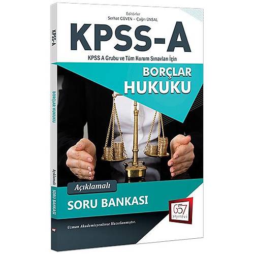 2018 KPSS A Grubu Borlar Hukuku Aklamal Soru Bankas 657 Yaynlar