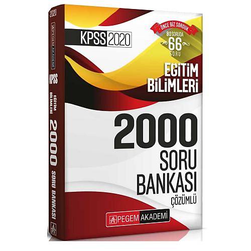 KPSS Efsane 2000 Eitim Bilimleri zml Soru Bankas Pegem Yaynlar 2020