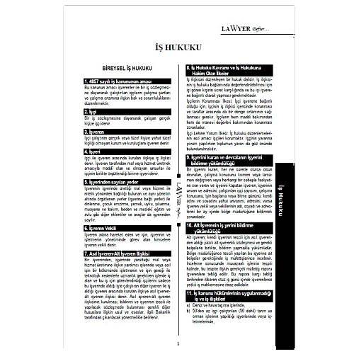 Lawyer Defter -  Hukuku Notlu renci Defteri