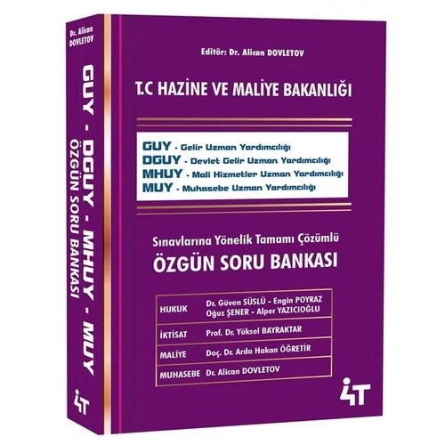 4T Yay�nlar� GUY DGUY MHUY MUY �zg�n Soru Bankas� - Alican Dovletov 4T Yay�nlar�