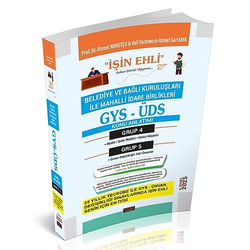 GYS-DS Belediye ve Bal Kurulular Mahalli dare Birlikleri Personeli Grup 4-5 Konu Anlatm Sava Yaynlar 2025