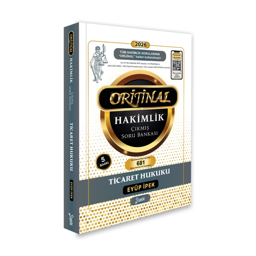 Yetki Yay�nlar� 2026 Hakimlik Kaymakaml�k KPSS �cra M�d�rl��� Ticaret Hukuku ORJ�NAL ��km�� Soru Bankas�
