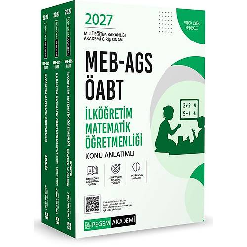 Pegem Akademi 2027 MEB-AGS �ABT �lk��retim Matematik ��retmenli�i Konu Anlat�ml�