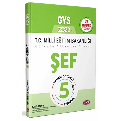 Data Yaynlar Milli Eitim Bakanl ef Tamam zml GYS 5 Deneme Snav