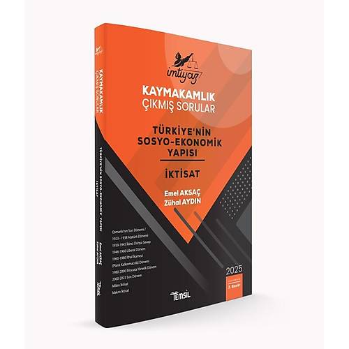 MTYAZ Kaymakamlk km Sorular Trkiye'nin Sosyo-Ekonomik Yaps ve ktisat Emel Aksa, Zhal Aydn Temsil Kitap