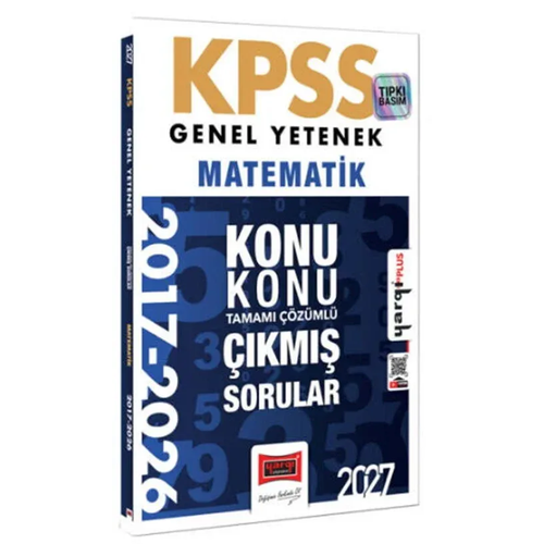Yarg� Yay�nlar� 2027 KPSS Genel Yetenek Matematik Konu Konu Tamam� ��z�ml� 10 Y�l ��km�� Sorular