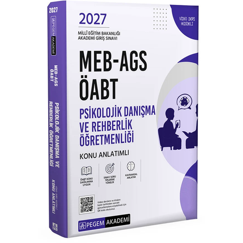 Pegem Akademi 2027 MEB-AGS �ABT Psikolojik Dan��ma ve Rehberlik ��retmenli�i Konu Anlat�ml�