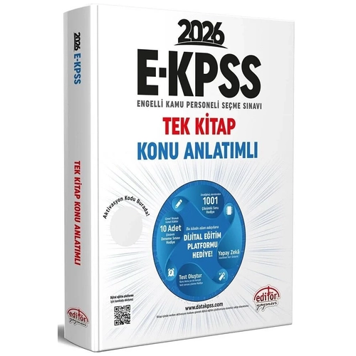 Edit�r 2026 EKPSS Konu Anlat�ml� Tek Kitap Edit�r Yay�nlar�