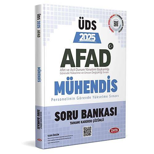 �DS AFAD M�hendis Personeli Haz�rl�k Soru Bankas� Data Yay�nlar� 2025