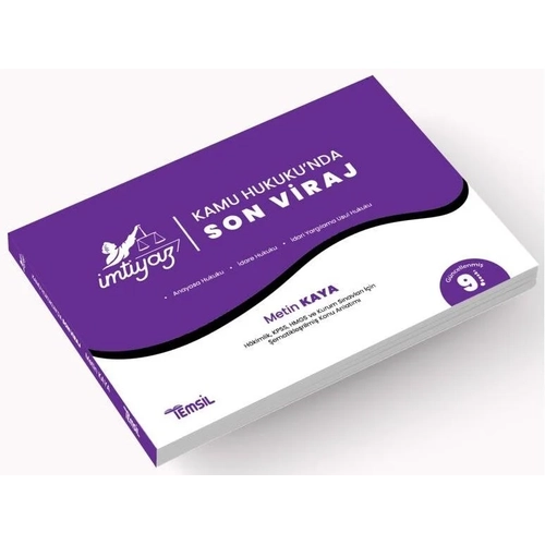 �mtiyaz Kamu Hukukunda Son Viraj Metin Kaya 9. Bask�