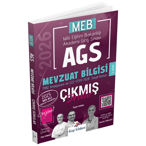 Dizgi Kitap 2026 MEB-AGS Mevzuat Bilgisi km Sorular zml - Ziya Smer, zgr Hamal, Devrim Toklucu Dizgi Kitap