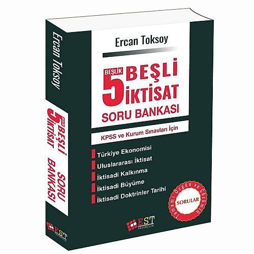 KPSS A Grubu 5 Beşlik Beşli İktisat Soru Bankası EST Yayınları 2018
