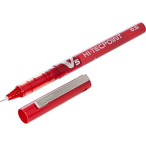Pilot V5 Hi-Tecpoint ne Ulu Kalem 0.5 mm Krmz