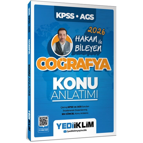 Yediiklim Yay�nlar� 2026 KPSS AGS Co�rafya Konu Anlat�m� Hakan Bileyen