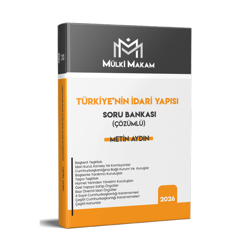 M�lki Makam T�rkiye'nin �dari Yap�s� Soru Bankas� (��z�ml�) Metin Ayd�n Stat� Akademi