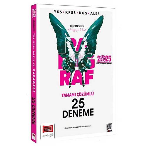 2025 YKS KPSS ALES DGS Kelebek Serisi Tamam� ��z�ml� Paragraf 25 Deneme Yarg� Yay�nlar�