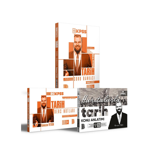Benim Hocam Yay�nlar� 2026 KPSS Tarih Video Ders Notlar� Haritalarla Konu Soru Bankas� 3'l� Set Ramazan Yetgin