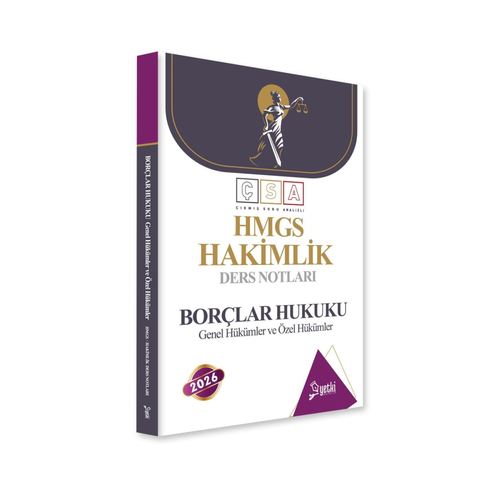 Yetki Yay�nlar� 2026 HMGS Hakimlik Bor�lar Hukuku Genel ve �zel H�k�mler Ders Notlar�