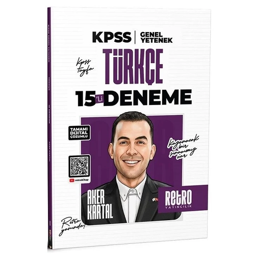 Retro 2026 KPSS T�rk�e 15 Deneme ��z�ml� - Aker Kartal Retro Yay�nc�l�k