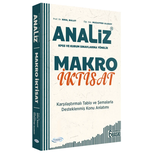 Analiz Makro �ktisat Konu Anlat�m� 6. Bask� Erol Bulut Monopol Yay�nlar�