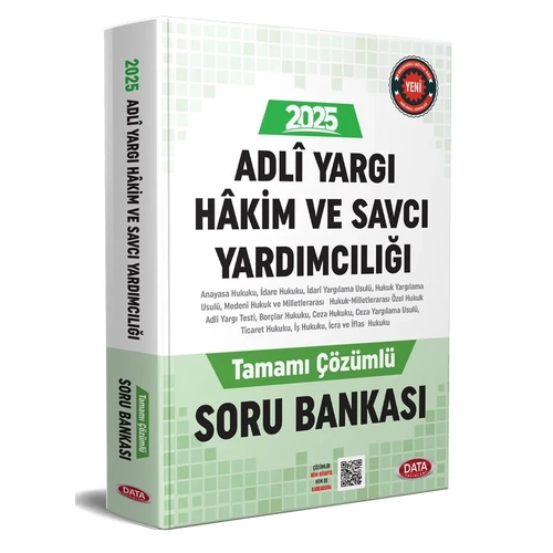 Data Yay�nlar� Adli Yarg� Hakim ve Savc� Yard�mc�l��� ��z�ml� Soru Bankas�