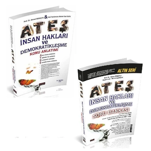 Sava� 2025 ATE� Seti �nsan Haklar� ve Demokratikle�me Konu + Soru 2 li Set - Ahmet Nohut�u Sava� Yay�nlar�