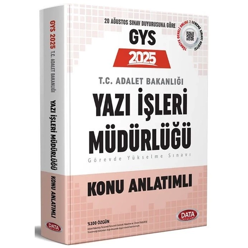 Data Yay�nlar� GYS Adalet Bakanl��� Yaz� ��leri M�d�rl��� Konu Anlat�ml�